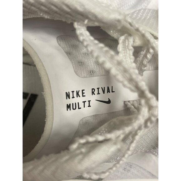 NEW! Nike Men\'s Zoom Rival Distance Spike Shoes White DC8749-100 Unisex Size 8 main image 6